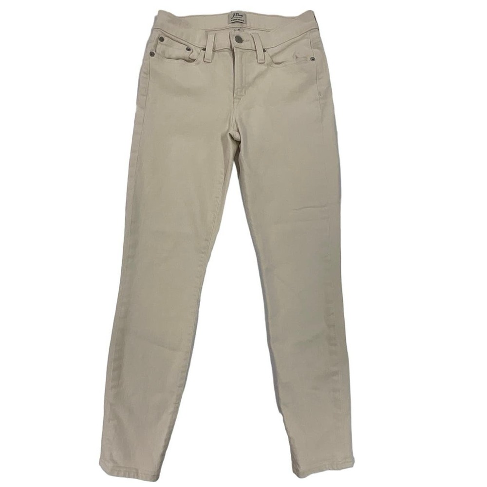 J. Crew Skinny Jeans in Light Beige